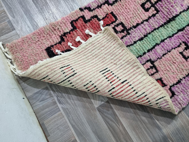 Moroccan runner, runner rug, Berber runner rug, Pink runner rug, Hallway runner rug, Modern runner rug, Custom runner rug, Large runner Pink, Moroccan pink runner, Beni Ourain Rug, Berber Rug, Moroccan Rug, Pink Wool Runner rug