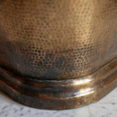 Custom Moroccan Brass Round Bathtub, Handmade Hammered Metal Soaking Tub, Luxury Artisan Bath Tub in Gold Bronze Copper