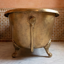Custom Moroccan Brass Round Bathtub, Handmade Hammered Metal Soaking Tub, Luxury Artisan Bath Tub in Gold Bronze Copper