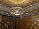 gold metal pendant light - product photo 1