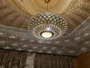 brass metal pendant light - product photo 1