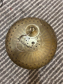 brass metal pendant light - product photo 1