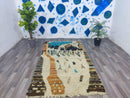 Moroccan Handmade rug ,Beni ourain Woven style Morocco wool Berber Rug, modern rug, Hand woven rug, Azilal Berber style - stylish Rug