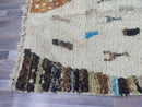 Moroccan Handmade rug ,Beni ourain Woven style Morocco wool Berber Rug, modern rug, Hand woven rug, Azilal Berber style - stylish Rug
