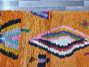 Fantastic Runner Moroccan Rug, Authentic Moroccan Runner, Orange Runner Rug, Hallway Runner rug, Wool Runner, Bohemian Runner