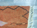 Orange Moroccan rug - Custom Moroccan rug - Checkered rug - Handmade rug - Moroccan shag rug - Morocco rug - Moroccan Berber rug