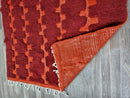 PRETTY ORANGE RUG For Your Living Room, Moroccan Handmade Rug From Wool of Sheep, Abstract Rug Inspired From Nomadic Berber Long History