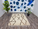 Beni ourain rug, Authentic Moroccan rug, Berber carpet, Genuine Wool rug, Handmade rug, Beni ourain style, Area rug, Tapis berbere, Teppich