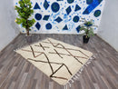 Beni ourain rug, Authentic Moroccan rug, Berber carpet, Genuine Wool rug, Handmade rug, Beni ourain style, Area rug, Tapis berbere, Teppich