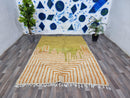 LUX MUSTARD RUG, Custom Moroccan Mrirt Rug, Handmade Berber Yellow Rug, Large Tufted Rug, High Quality Sheep Wool Carpet, Shag Area Rug.