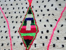 Carpet boujaad ,carpet for living room,carpet berberb rug,berbercheckered rug,beni ourain colorful,berber carpet,moroccan boho.White carpet