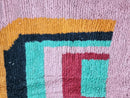Moroccan Handmade Boujaad Rug | Vintage Bohemian Wool Rug | 100kends