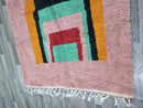 Moroccan Handmade Boujaad Rug | Vintage Bohemian Wool Rug | 100kends
