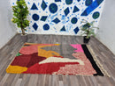 Costum Moroccan Colorful Rug - Moroccan Woolen carpet - New Azilal Rug - Boujaad Style - New Beni Ouarain Rug - colorful Fine Berber Rug