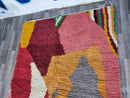 Costum Moroccan Colorful Rug - Moroccan Woolen carpet - New Azilal Rug - Boujaad Style - New Beni Ouarain Rug - colorful Fine Berber Rug