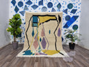 Moroccan Berber rug - Beni ourain rug - all wool berber rug - Custom area rug - handmade rug - Genuine lamb wool - Berber wool rug