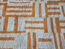 GORGEOUS BENIOURAIN CARPET, Moroccan Handmade Rug, orange Rug, Living Room Rug, Handmade Wool Carpet, Azilal Berber Rug, Handwoven Rug