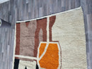 Artistic Moroccan Rug, Handmade Rug, White Rug, Moroccan Carpet, Beni Ourain Rug, Tribal Berber Rug, Authentic Carpet.