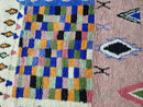 Moroccan Handmade rug ,Beni ourain Woven Style Morocco wool Berber Rug, modern rug, Hand woven rug, Berber style - Brown Or Camel Levels Rug