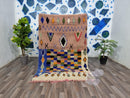 Moroccan Handmade rug ,Beni ourain Woven Style Morocco wool Berber Rug, modern rug, Hand woven rug, Berber style - Brown Or Camel Levels Rug