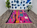Pink Boujaad rugs - Moroccan berber rug - Moroccan area rug - Morocco rug - Berber handmade rug