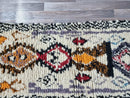 Moroccan Runner Beni Ourain Runner Rug, Custom Hallway Beige Rug Runner, Bespoke Long Runner Brown Berber Carpet