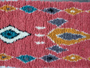 Red Runner Rug, Afghan Rug, Faded Rug, Antique Looking Runner Rug, Oriental Red Medallion Runners Rugs for Hallway Luxury Bathroom Entryway