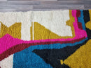 Berber Moroccan Costum rug - Moroccan Woolen carpet - New Azilal rug - Beni ouarain style - New Beni ouarain rug - fine berber rug