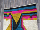 Berber Moroccan Costum rug - Moroccan Woolen carpet - New Azilal rug - Beni ouarain style - New Beni ouarain rug - fine berber rug