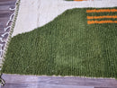 Custom Colorful Beni Rug - Large Moroccan Beni Ourain Style - Genuine Wool Flat Area Rug - Stylish Rug Gift for Her or Him