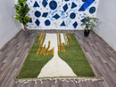 Custom Colorful Beni Rug - Large Moroccan Beni Ourain Style - Genuine Wool Flat Area Rug - Stylish Rug Gift for Her or Him