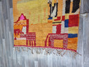 MOROCCAN WOOL CARPET-orange Moroccan Rug-Kitchen Runner Rug-Large Custom Rug-Gorgeous Beni Ourain Rug -Custom Moroccan Rug-Tribal berber Rug