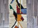 Wool runner, handmade rug morocco runner, berber entry runners, long large beniourain runner, multicolors runner.