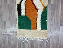 Wool runner, handmade rug morocco runner, berber entry runners, long large beniourain runner, multicolors runner.