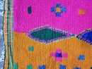 Handmade Moroccan Pink Runner Rug | Berber Hallway Runner | Custom Wool Beni Ourain Rug.