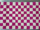 Gorgeous Moroccan Runner Rug - berber checkered Runner Rug - Authentic Moroccan Pink rug -Berber Runner Carpet - Authentic boujad runner rug