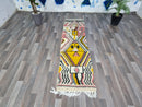 Pink Runner Rug - Berber Colorful Runner Rug - Authentic Moroccan Pink rug - Berber Runner Rug - Authentic Beni Ourain rug