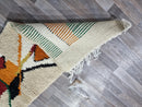 Wool runner, handmade rug morocco runner, berber entry runners, long large beniourain runner, multicolors runner.