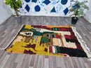 Amazing Berber Colorful Rug Morrocan, Handmade Rug 8 x 10, Carpet Morocco, Bohemian Rug 7x10 Boho, Housewarming Gift For Home