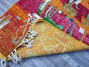 Authentic Moroccan Rug Orange, Handwoven Berber Rug Wool, Custom Tufted Rug, Azilal Area Rug 8x10 Orange , Perfect Gift 2024