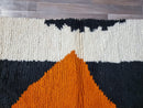 Authentic Moroccan Berber Rug black and white- Beni Ourain Wall Tapestry - Bohemian 8x10 Rug - Handmade Area Rug Large - Custom Size Rug