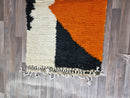 Authentic Moroccan Berber Rug black and white- Beni Ourain Wall Tapestry - Bohemian 8x10 Rug - Handmade Area Rug Large - Custom Size Rug