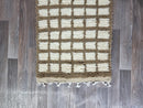 Handmade Small Moroccan Wool Rug - Berber, Azilal, Bohemian, Vintage Beni Ourain Rug.