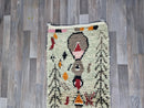 Contemporary Custom Moroccan Flatweave Rug, kilim rug for living Room, flat area Rug, flatweave colorful rug, Large Lounge kilim Rug.