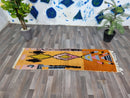 Handmade Moroccan Boujad Runner Rug – Vibrant Kilim Hallway Runner | Azilal Flat Weave Wool Rug | Custom Sizes Available.