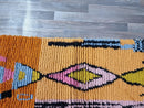 Handmade Moroccan Boujad Runner Rug – Vibrant Kilim Hallway Runner | Azilal Flat Weave Wool Rug | Custom Sizes Available.