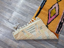 Handmade Moroccan Boujad Runner Rug – Vibrant Kilim Hallway Runner | Azilal Flat Weave Wool Rug | Custom Sizes Available.