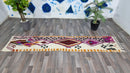 Luxurious Moroccan Runner Rug - berber Colorful Runner Rug -Authentic Moroccan purple rug Berber Runner Carpet -Authentic boujaad runner rug