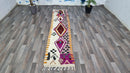 Luxurious Moroccan Runner Rug - berber Colorful Runner Rug -Authentic Moroccan purple rug Berber Runner Carpet -Authentic boujaad runner rug