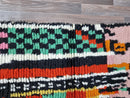MOROCCAN HALLWAY RUG – Handmade runner rug – Green narrow morocco rug – Bohemian runner carpet- Custom Beni ourain rug - Genuine wool rug